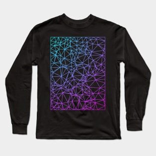 Gradient Color Polygon Mesh Long Sleeve T-Shirt